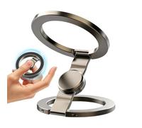 Générique Smartphone Ring Holder with Handle | Double Sided Finger Toy | 360° Rotating Magnetic Phone Grip | for Gym, Home, Vlog, Travel,