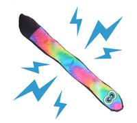 Générique Snake Dog Toy - Long Dog Toy Blue Rainbow Snake | Comfortable Plush Puppy Chew with Tail Squeakers, Vibrating Squeaky Snakes Plush Toy for Small