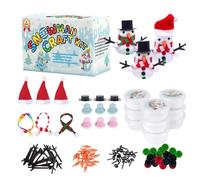 Générique Snowman Construction Set, Construction Toys, Snowman Creation Set, for 3 to 8 Years Old Boys Girls Family Kindergarten Home School Decor