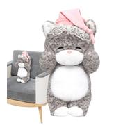 Générique Soft Cat Cuddly Toy 35 cm Cuddly Pillow for Adults and Adults Decoration for the Home, Bedroom, Sofa, Bed, Chair, Bedside Office, Car