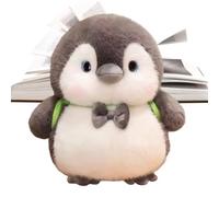 Générique Soft Penguin Plush Figure with Cute Bow | Cute Penguin Plush Toy 25 cm High for Adults Teens Mother Girlfriend Boyfriend Christmas Winter Party Party