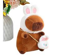 Générique Soft Plush Animal Plush Capybara Soft Cuddly Toy for Girls, Boys, Sisters, Teenagers, Sofa, Bed, Office, Car Seat