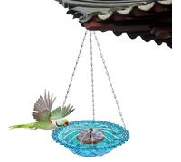 Générique Solar Fountain for Bird Bath - Hanging Water Feeder for Hummingbirds, Bird Bath with Solar Fountain - for Robin Sparrow Outdoor Garden Yard Balcony Patio