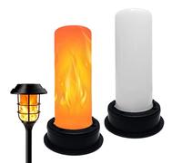 Générique Solar Garden Lighting, 2 Pieces Realistic Waterproof LED Flame Lamp - Solar Lantern Lamp | For Patio, Entrance, Garden, Balcony, Yard, Pool, Landscape, Sidewalk, Floor
