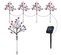 Générique Solar Landscape Lighting | Patriotic Dusk At Dawn Waterproof,Solar Beacons Red-White-Blue For | For Landscapers Garden Yard Patio Entrance