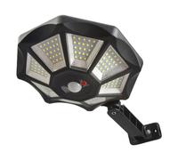 Générique Solar Motion Sensor Lamp, Solar Motion Light, Solar Induction Waterproof Post Light 168 LED - Integrated Remote Garden Lighting for Pathway, Walkway