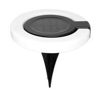 Générique Solar Stake Lights - Waterproof Disc Light | 360 Degree Rotating Solar LED Lights Outdoor Smart Sensor for Garden, Pathway, Lawn, Patio, Parking,