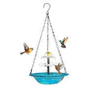 Générique Solar Water Fountain for Birdbath, Solar Waterfall Bird Bath for Garden | Hanging Water Fountain for Birds, for Outdoor Garden, Lawn, Terrace, Balcony