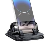 Générique Soporte Smartphone 2 in 1 - Soporte Para Móvil De Coche | Con Antideslizante Para Matrícula De Vehículo, Truck Automóvil, Camping, Conducción, Viajes, USO Diario Y Desplazamientos