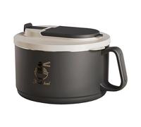Générique Soup Bowl - 1700ml Large Capacity Anti-Burning Handle, Noodle Bowl Salad Container | Insulated Lunch Box with Lid for Home Office School Dorm Camping Picnic