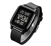 Générique Square Bracelet - Elegant Watch | Comfortable Digital Dial Gift Birthday Christmas New Year Work Daily Sport Multifunction Backlight Resistant Waterproof, Black, Se référer au descriptif