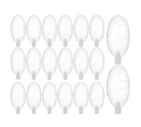 Générique Squeaker Replacement - 20-Pack Oval Olive-Shaped Noise Makers | PVC Squeaking Toys for DIY Crafts | for Pet Plush, Sewing, Creative Projects, Fun or All Ages