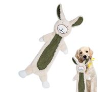 Générique Squeaky Dog - Cute Soft Squeaky Rabbit, Plush Dog Toy - for Crinkled Paper, Game, Travel, Beach, Park, Home, Garden, and Friends