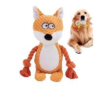 Générique Squeaky Toys for Dogs, Rope Plush Toy for Teething Animals - Plush Rope Squeaky Toy for Pets | for Stress Relief, Shooting, Teeing, Training