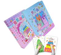 Générique Squeegee Paint Kit For - 52 Pieces Fun Painting Supplies, Rainbow Scraping Paper Art Set - For Boys Girls Party School Class Notebook Activity Project