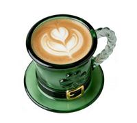 Générique St Patrick's Day Mug - 11oz Drink Container | Clover and Leprechaun Hat Mug - Ideal for Parties Office Home Collectors Students