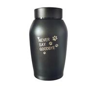 Générique Stainless Steel Pet Urn - Keepsake Ashes Dogs, Cats, Puppies - Decorative Cremation Box, Ideal for Keeping Faithful Memorial Companion