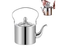 Générique Stainless Steel Teapot with Filter Fine Long Spout Kettle - Metal Kettle - For Water, Kitchen, Camping, Travel, Office, Home & Coffee & Coffee