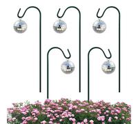 Générique Stake for - 5 Piece Pot Ornaments | Mirror Ball Garden Stakes | for Pot, Deck, Lawn, Path, Indoor Outdoor Garden