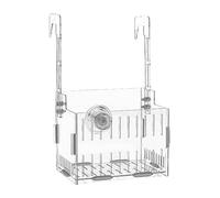 Générique Stand for plant, transparent crop holder, acrylic aquarium basket with adjustable height and double hook - for arranging moss and