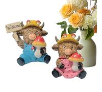 Générique Statuine Di per Il Ringraziamento | 2 Pezzi Di Figurina Artistica Dettaglia per La CASA Di Campagna,Decorazione per Il Giardino A Forma Di - per Autunno Festa Uffici Giardino Cortile Ingre