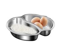 Générique Steamer Pot with Divided Tray - Small, Medium and Large Ergonomic Handle Steamer, Multilayer Meal Prep Pan | Kitchen Steamer for Vegetable