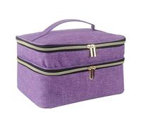 Générique Storage Box - 28 x 19 x 15.5 cm | Two-Tier Case for Organization with Large Capacity Waterproof | Basket for Tools Needles, Scissors, Wire and Pins at Home, Purple., Se référer au descriptif