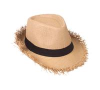Générique Straw Hat - Wide Brim Carnival Costume Accessory, Straw Cowboy Hat | For Garden, Swimming Pool, Party, Carnival, Hiking, Fishing, Holiday, Summer