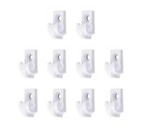 Générique String Light Hooks, Heavy Duty Light Hook, Waterproof Mounting Clips, 10 Piece Holder Set, Stable Support for Indoor Styling Curtains Backyard Nighttime Holiday Decorations