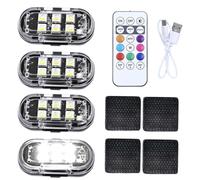 Générique Strobe Light with Remote Control LED 8 Colours | Motorcycle Warning Light Car Decoration for Vehicles, Trucks, SUVs, Motorcycles, Airplanes, Parties, Weddings, Dances