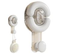 Générique Suction Hooks for Bathroom - Universal Accessory Holder Without Drilling - Bathroom Fixing Hooks for Home, Kitchen, Hotel, Restaurant, Dorm, Apartment, Indoor