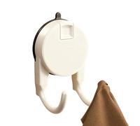 Générique Suction Hooks for Shower - Reusable Coat Rack, Bathroom Hooks | For Glass Door Mirror Tiles Coat Hat Bag Towel Loofah Bathroom Kitchen Home