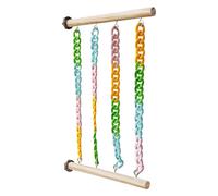 Générique Sugar Glider Climbing Toys, Pet Swing Rack Set, 11.81x7.87in Chew-Proof Cage Accessories, Authentic Wooden Design, Interactive Exercise Fun for Small Animal Chewing, Boredom Relief
