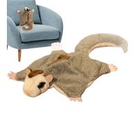 Générique Sugar Glider Plush Squirrel Realistic Flying Magnet Members Metal Plush Feel Good Companion Gift Collector Animal Lover