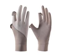 Générique Sun Protection Gloves, Anti-Skid Thin with UPF 50+ and Fingerless, Touch Screen - Blocks UV Rays - for Travel, Golf, Fishing, Running, Kayaking and Summer