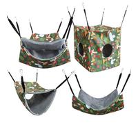 Générique Swing for Small Animals - Breathable Tunnel Hammac for Squirrels | Removable and Comfortable House for Pets Such as Ferrets, Guinea Pigs, Hamsters, Hedgehogs and Pets