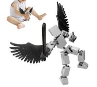 Générique T13 Actionfigur - 15 cm Beweglicher Roboter | 3D-gedruckt Material Multi-Gelenk 13 Spielzeug, Interaktive Fidget Desktop Deko Für Erwachsene Zuhause Büro Schule Reise Und Camping