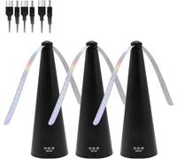 Générique Table Fly Fans - Portable USB Rechargeable Table Fan, Silent Mosquito Fans, Fly Repellent for Patios, Restaurants (3)