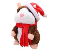 Générique Talking Hamster - Animal Plush Light Electronics | Sound Recording Repeats What You Say Mimicry Pet Interactive Early Learning Girl Boy