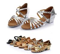 Générique Tango Dance Sandals, Low Heel Sandals, Practical Cross Slides, Stable Practice Flip-flops, Comfortable Soft Clogs, Casual Breathable Slippers, gold, 35.5 EU