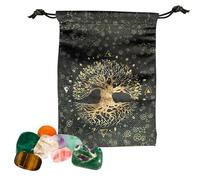 Générique Tarot Card Bag | Velvet Card Holder Bag - Cute Gothic Storage Case for Learning Divination Psychology Game Love Halloween Jewelry Makeup Beginners