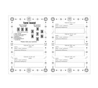 Générique Tarot Journal | A5 Diary Organizer | Tarot Exercise Book 50 Pages | For Women, Men, Beginners, As Well As For Halloween, Meditation And Learning