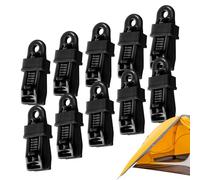 Générique Tarpaulin Clips | Heavy Duty with Non-Slip Teeth Hooks, 10 Pieces Canvas Clips with Lock - for Pool Tarpaulins Camping Picnic Outdoor Truck Boat Greenhouse