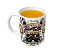 Générique Tea Cup for the 250th Birthday - Patriotic Commemorative Tumbler 1776-2026 | for Beverage 1776-2026,Counter Cafe Lounge Hotel Living Room