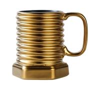Générique Tea Mug, Drink Accessory, 380ml, Screw Shape Ceramic Mug, for Latte, Cocoa, Wine, Juice, Beer, Kitchen, Restaurant, Cafe, Birthday, Gift, Home, Office, Outdoors