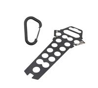 Générique Tent Peg Organizer - Stainless Steel Portable Camping Pole Storage Loop | for Hiking Belt Travel Outdoor Adventure