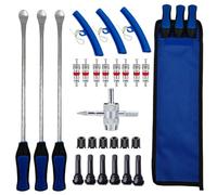 Générique Tire Changing Tools | Long Removal Tool - Motorcycle Changer, Lever Iron Kit, Installation Tool, Multifunctional Pocket Foot, Lever, Spoon, Repair Kit