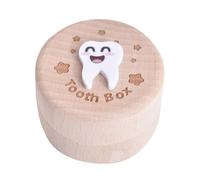 Générique Tooth Holder - Handmade Tooth Fairy Treasure Box, Small Wooden Chest | First Tooth Storage Unit, Memory Treasure Container Component, Pi