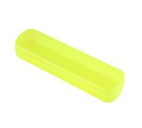 Générique Toothbrush Holder, Portable Toothbrush Carrier, Leakproof Hygienic Case, Multifunctional Travel Accessory for Bathroom, RV, Camping and Travel Use, 8.27 x 2.17 x 1.38 inches, yellow, Storage