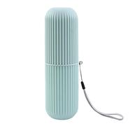 Générique Toothbrush Holder, Travel Containers, Multifunction Compact Size Dust-Proof Lid Sleek Shape Leak-Resistant, Toothbrush Organizer for Outdoor Activities, 7.72 x 2.36 inches, blue, Se référer